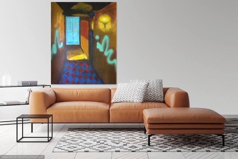 Original Fine Art Interiors Painting by Gordon Sellen