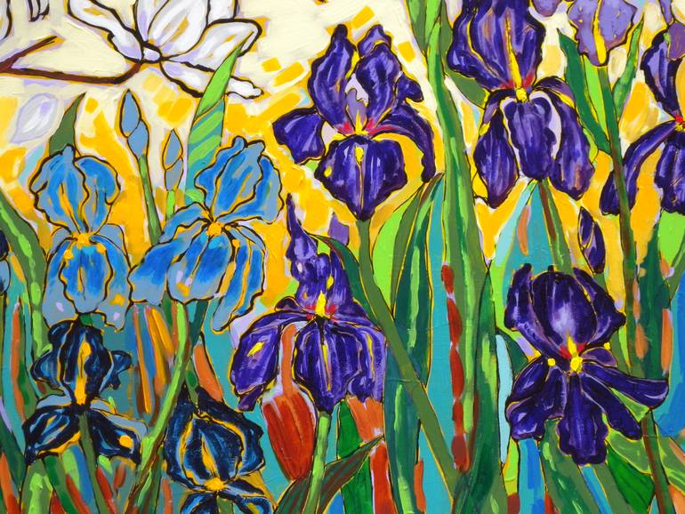 Original Impressionism Floral Painting by Gordon Sellen