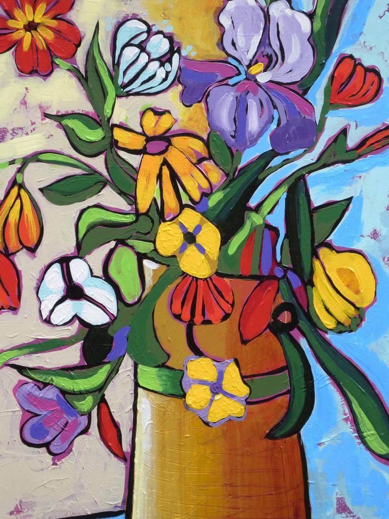 Original Fine Art Floral Painting by Gordon Sellen