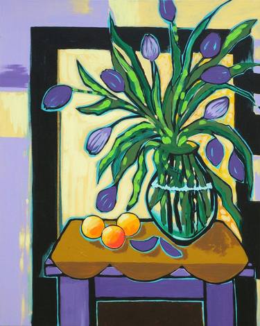 Original Fine Art Floral Paintings by Gordon Sellen