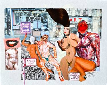 Print of Pop Art Body Collage by Geoffrey Howard
