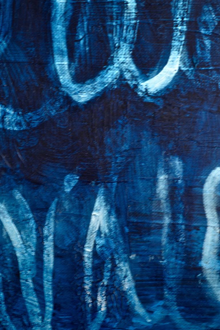 Original Abstract Calligraphy Painting by Geoffrey Howard