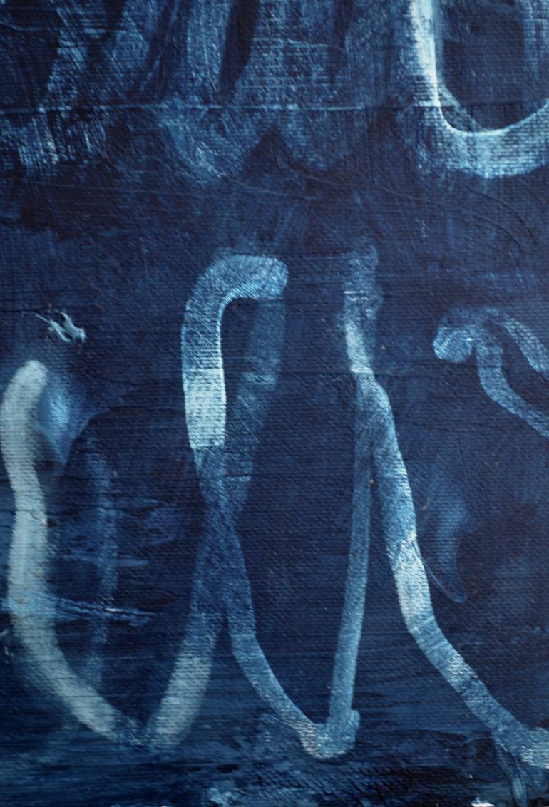 Original Abstract Calligraphy Painting by Geoffrey Howard