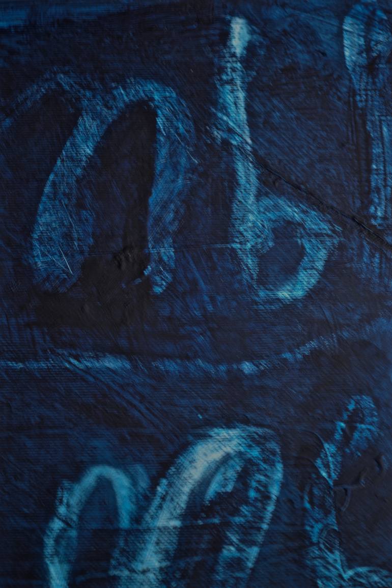 Original Abstract Calligraphy Painting by Geoffrey Howard