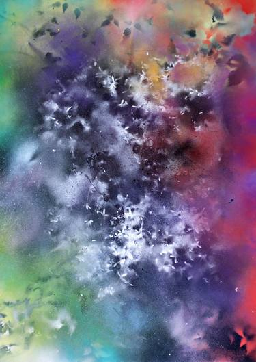 Original Abstract Outer Space Paintings by Seba Lallemand
