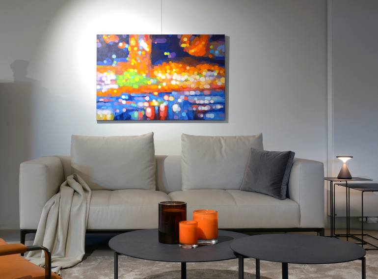 Original Abstract Expressionism Architecture Painting by Carl Soete