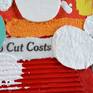 'Cut Costs' mixed media, inspired by the energy of a big city