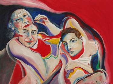Original Figurative Mortality Paintings by Michael De Large
