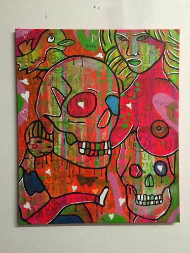 Original Surrealism Abstract Paintings by Barrie J Davies