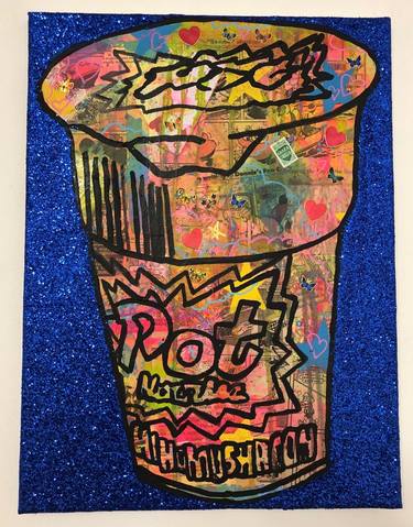 Blue Pop Noodling by Barrie J Davies 2019 thumb
