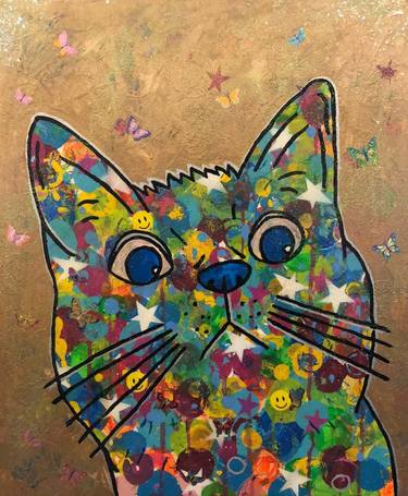 Cosmic moggy by Barrie J Davies 2018 thumb