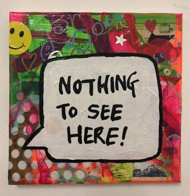 Saatchi Art Artist Barrie J Davies; Paintings, “Nothing to see here by Barrie J Davies 2019” #art