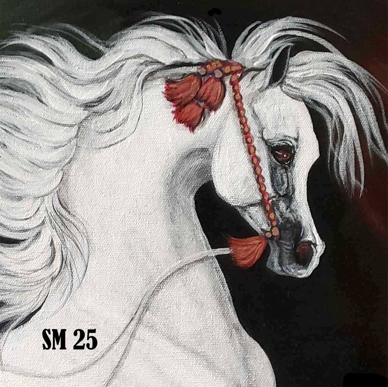 Original Contemporary Horse Painting by Stacey Mayer