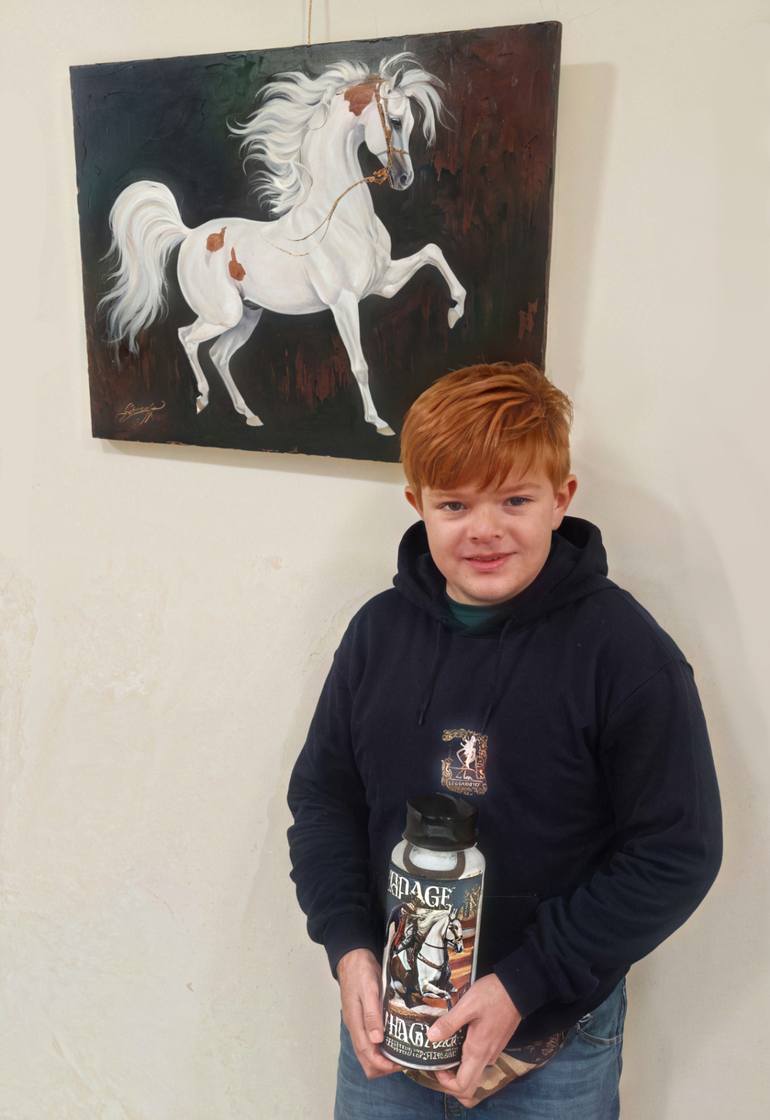 Original Contemporary Horse Painting by Stacey Mayer