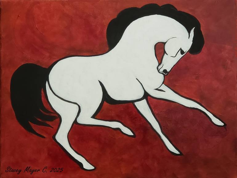 Print of Contemporary Horse Paintings by Stacey Mayer
