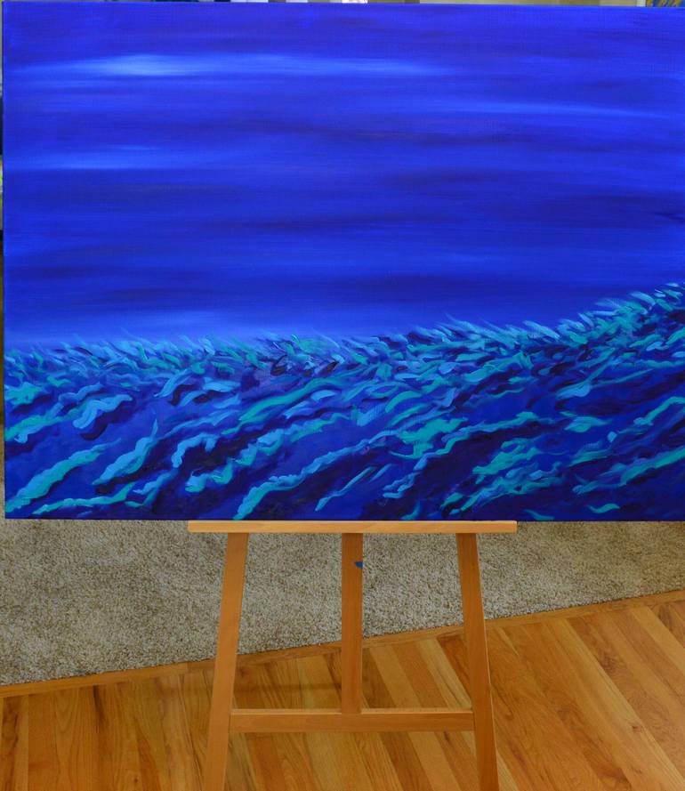 Original Abstract Seascape Painting by John Neyland Jr
