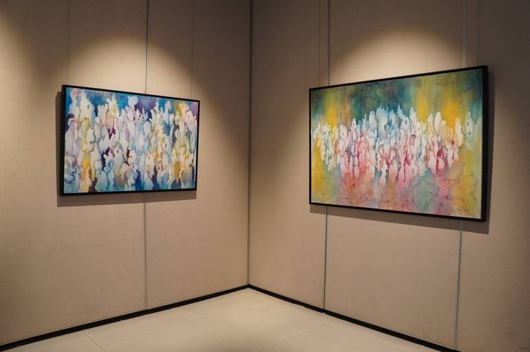 Original Contemporary Abstract Painting by Francoise Issaly