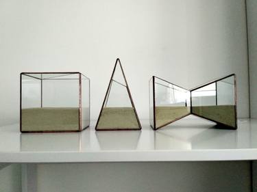 Original Geometric Sculpture by Olena Bezkostna