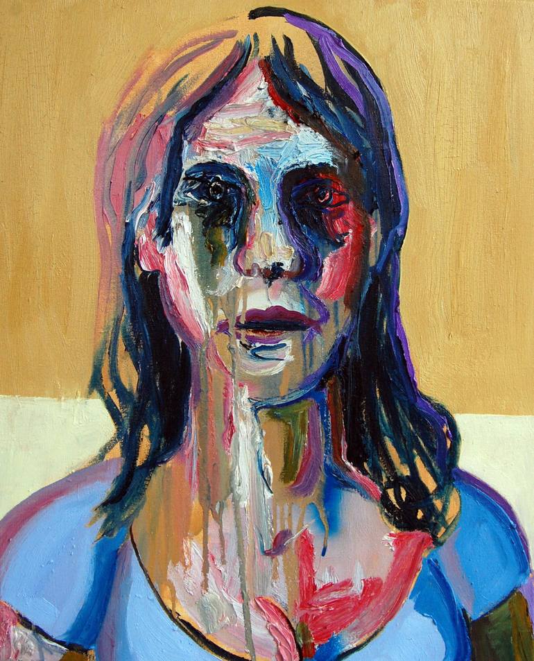 Weeping Woman Painting by Lawrence Wells | Saatchi Art