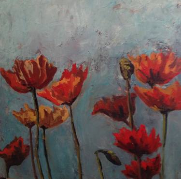 poppies in a field thumb