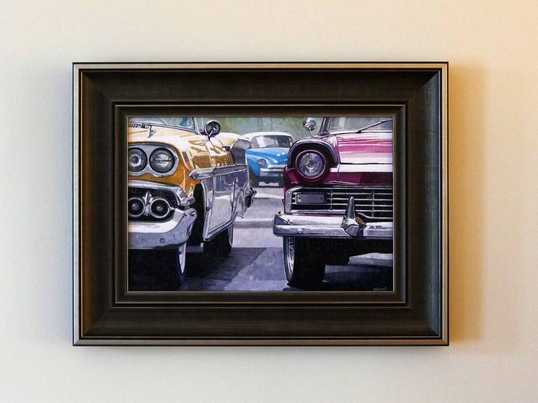 Original Figurative Car Painting by Dwight Baird