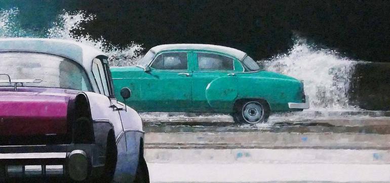 Original Fine Art Car Painting by Dwight Baird