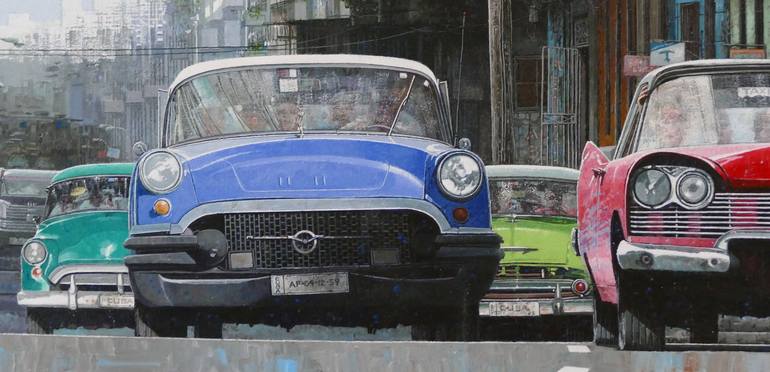 Original Car Painting by Dwight Baird
