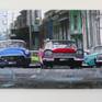 "Rush Hour" - Painting hanging on wall