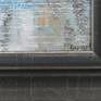 "Red, White, Blue, Rain" - Artist's signature.