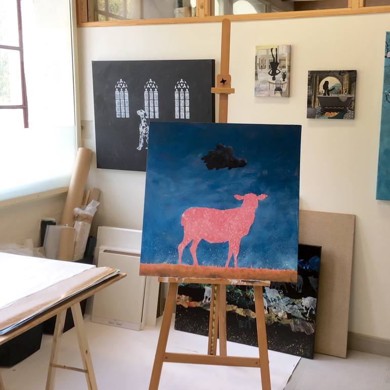 Original Figurative Animal Painting by Ann Lundin