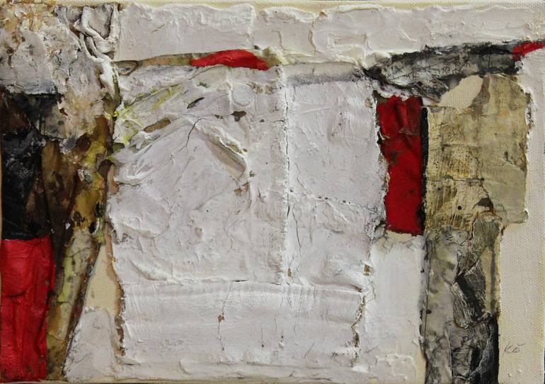 Original Fine Art Abstract Collage by Kokichi Umezaki