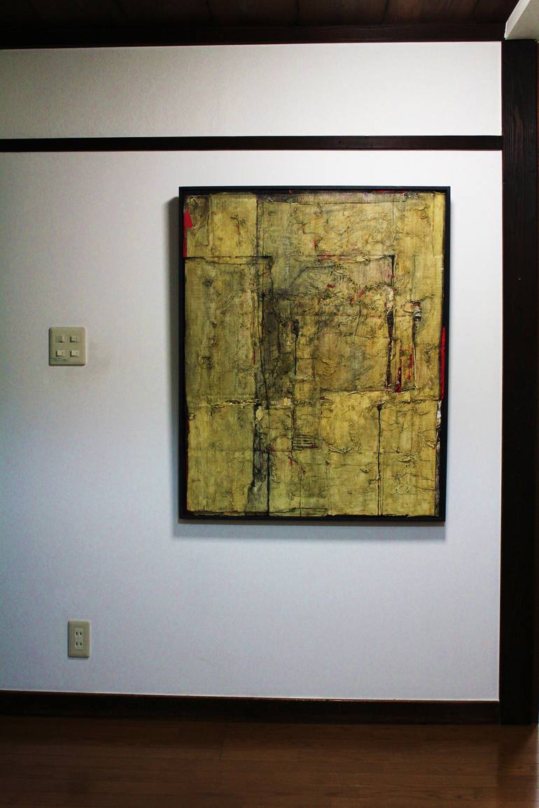 Original Fine Art Abstract Collage by Kokichi Umezaki