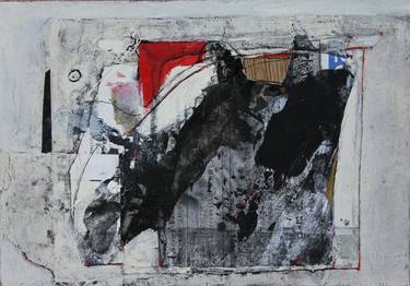 Original Fine Art Abstract Collage by Kokichi Umezaki