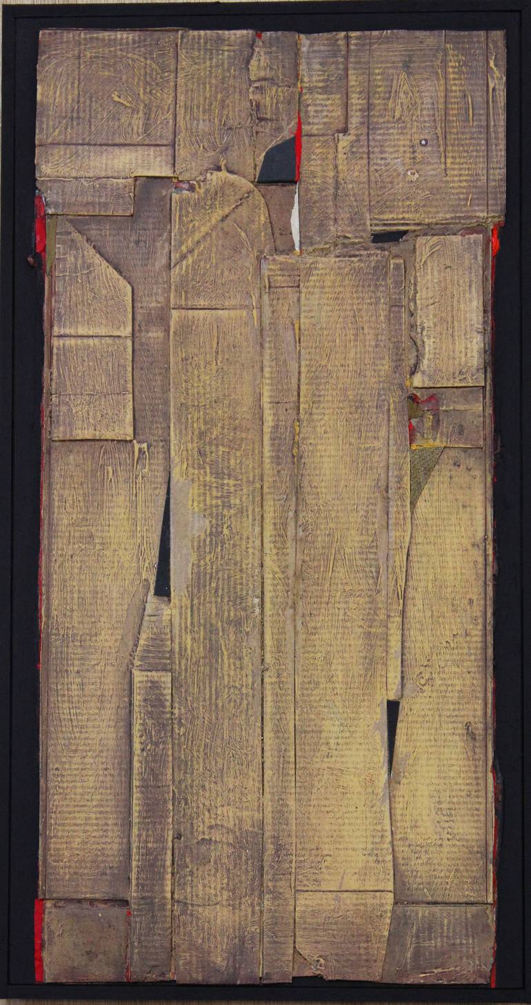 Original Fine Art Abstract Collage by Kokichi Umezaki