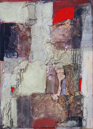 Original Fine Art Abstract Collage by Kokichi Umezaki