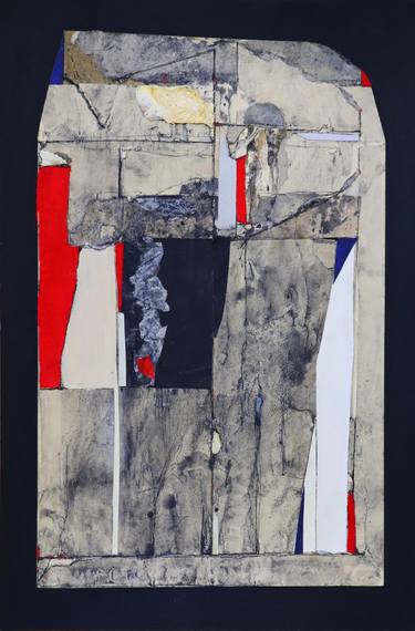 Original Fine Art Abstract Collage by Kokichi Umezaki