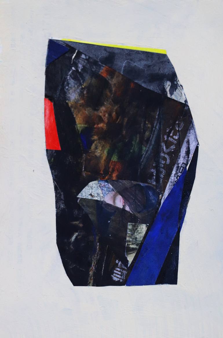 Original Fine Art Abstract Collage by Kokichi Umezaki