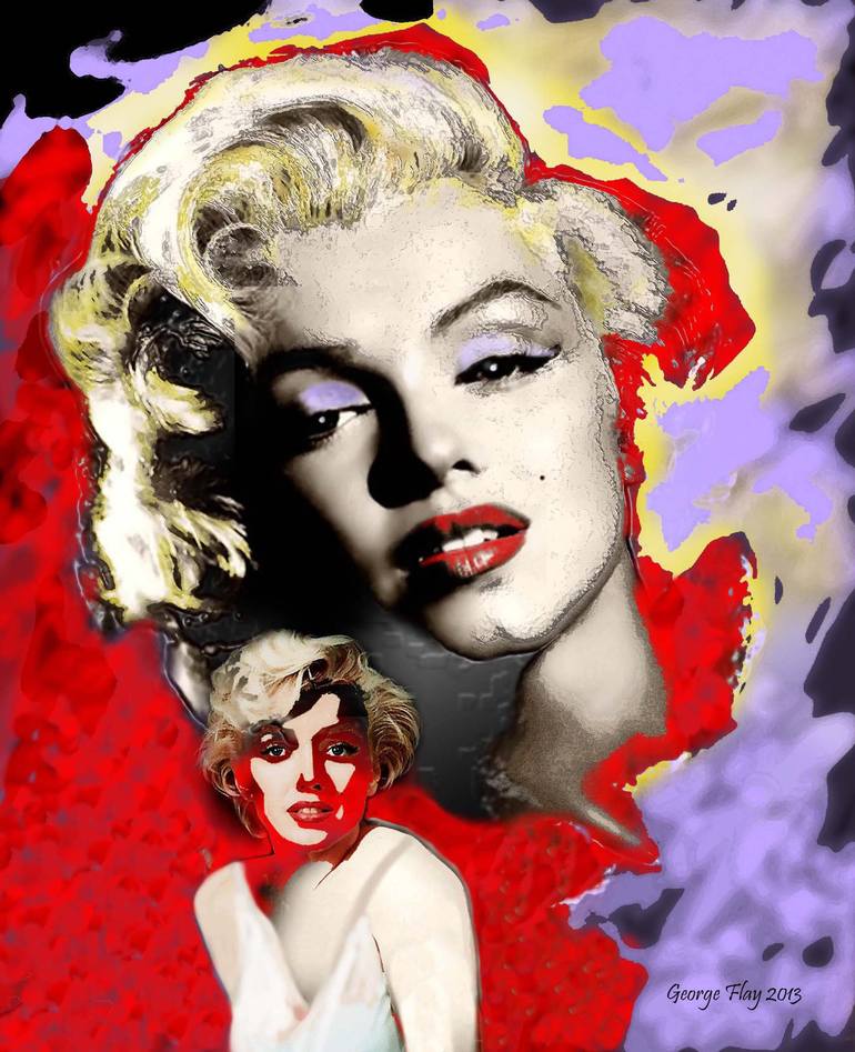 Marilyn Monroe Drawing by George Flay | Saatchi Art