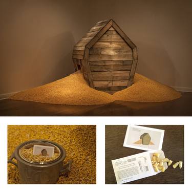 Overflow, Union Gallery Installation with Organic Corn Seed Packets thumb