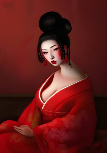 Geisha on Red thumb