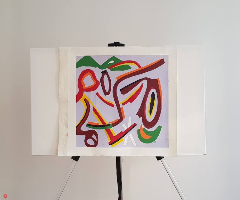 Original Abstract Expressionism Abstract Painting by hamid khayyamzadeh