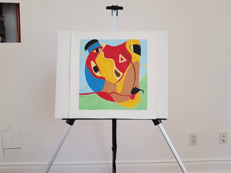 Original Conceptual Abstract Painting by Hamid Khayyamzadeh
