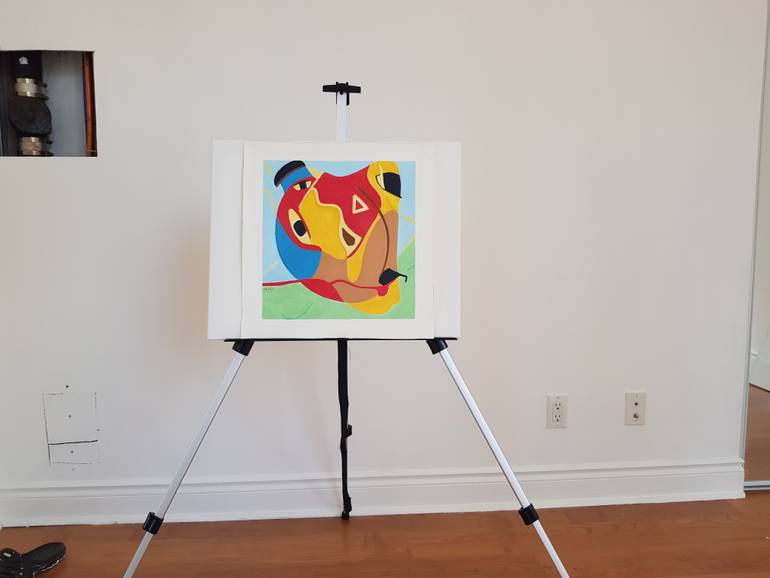 Original Conceptual Abstract Painting by Hamid Khayyamzadeh
