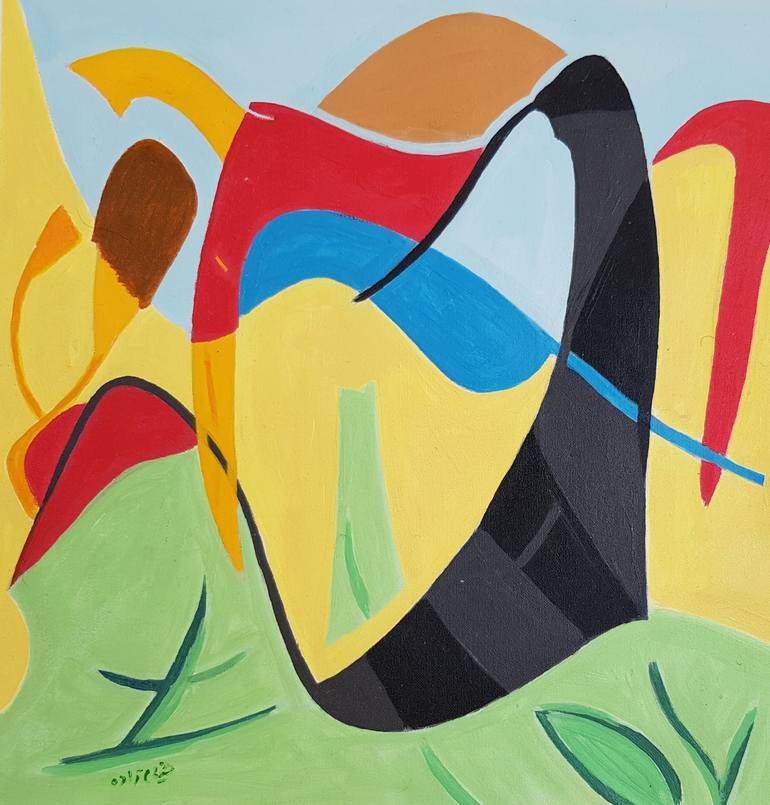 Print of Conceptual Abstract Paintings by Hamid Khayyamzadeh