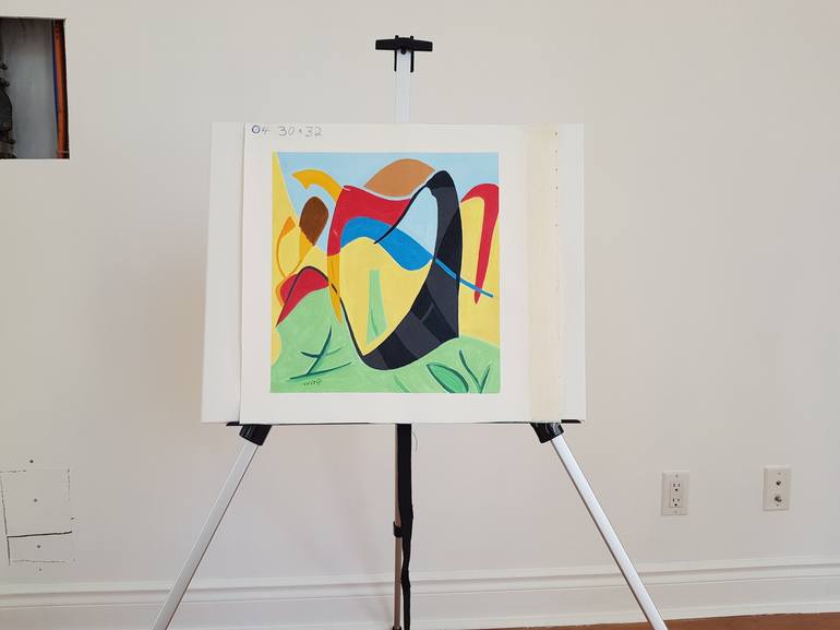 Original Conceptual Abstract Painting by Hamid Khayyamzadeh
