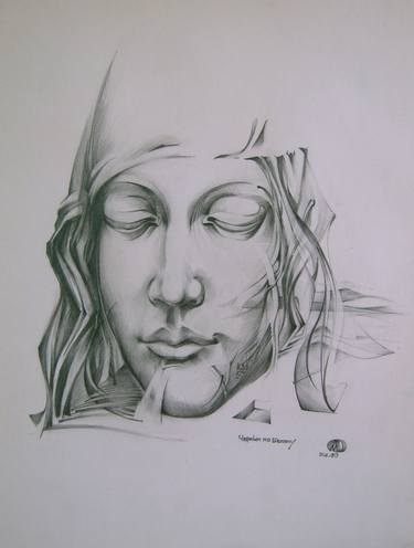 Original Surrealism Portrait Drawings by Alexandr Mikushev