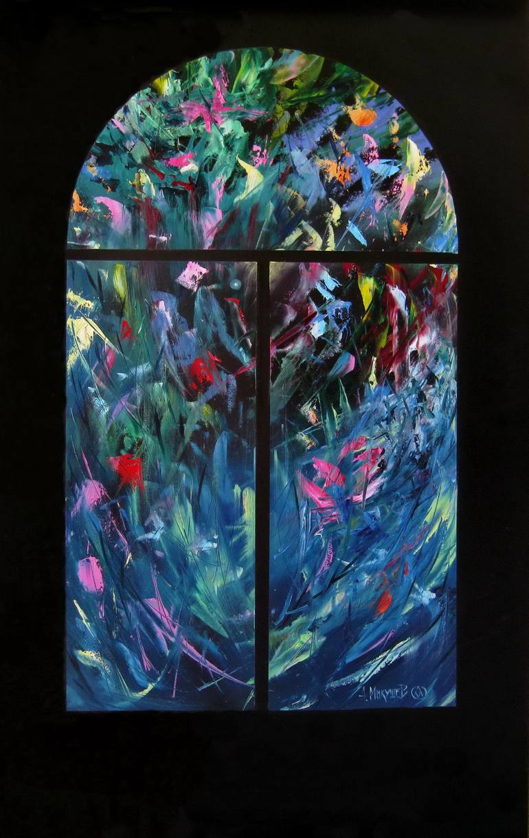 Window in the summer Painting by Alexandr Mikushev | Saatchi Art