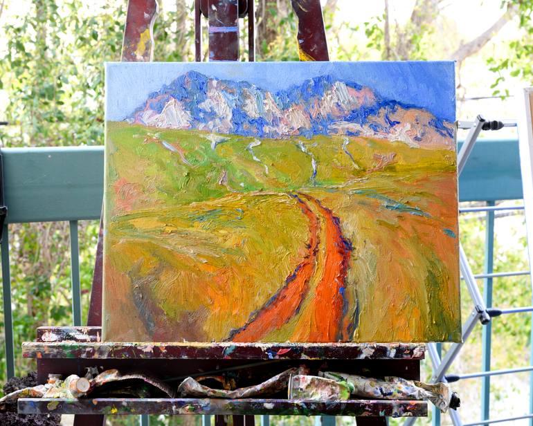 Original Impressionism Landscape Painting by Suren Nersisyan