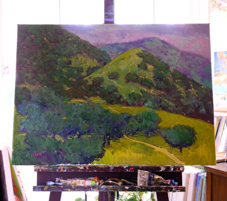 Original Expressionism Landscape Painting by Suren Nersisyan