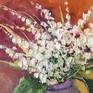 detail from the work and impasto texture